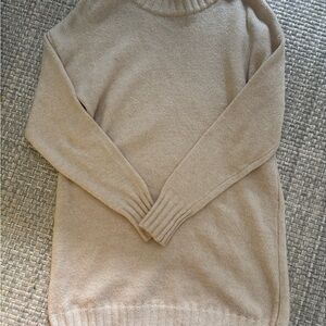 Cream sweater dress